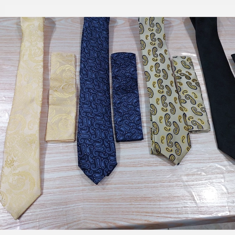 کراوات با دستمال جیب وارداتی 6.5 تا 7 سانتی